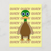 grappige eend briefkaart (Voorkant)
