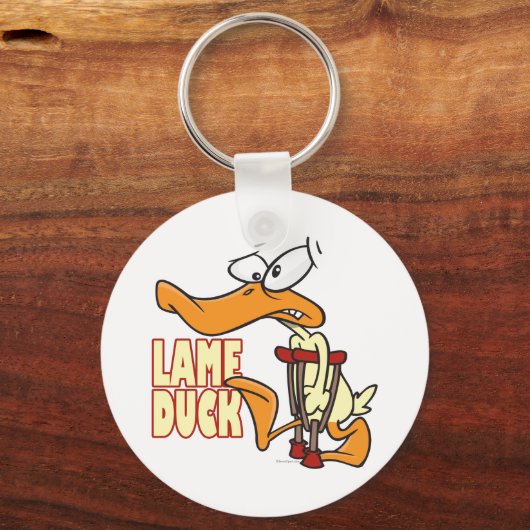 grappige eend-cartoon sleutelhanger (Voorkant)