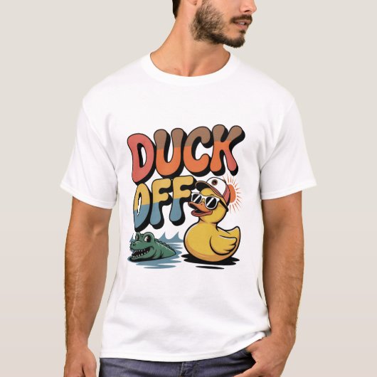 Grappige Eend Donder Op T-shirt (Voorkant)