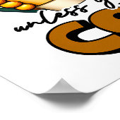 Grappige eend dragen bril koffie bijschrift citaat poster (Hoek)