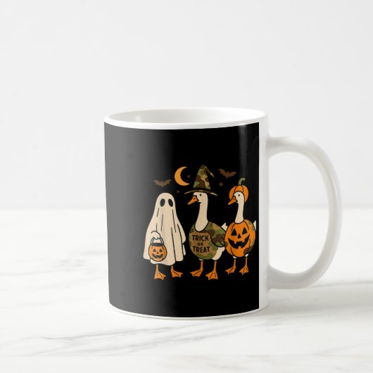 Grappige Eend Eend Boe Halloween Kostuum Eend  Koffiemok (Rechts)