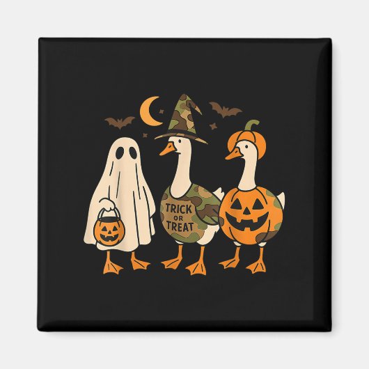 Grappige Eend Eend Boe Halloween Kostuum Eend Magneet (Voorkant)