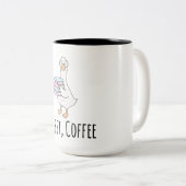 Grappige Eend "Eerste Koffie" Mok – Mooie Morgen K (Voorkant rechts)