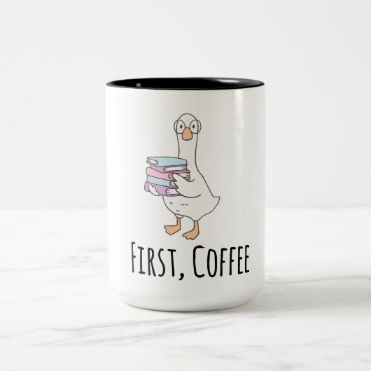 Grappige Eend "Eerste Koffie" Mok – Mooie Morgen K (Center)
