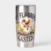 Grappige Eend "Flabbergasted" Geïsoleerde Drinkbeker (Voorkant)