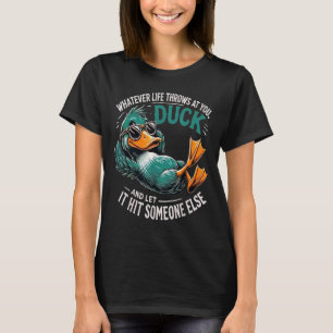 Grappige Eend Grafische T-shirts Mannen Vrouwen Ti