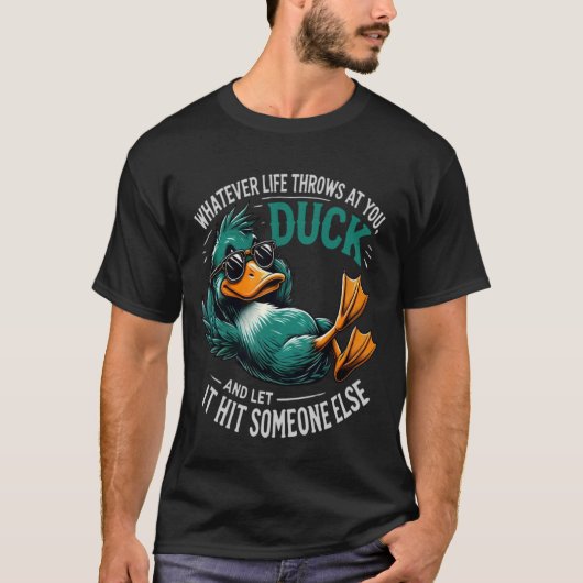 Grappige Eend Grafische T-shirts Mannen Vrouwen Ti (Voorkant)