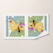 Grappige eend handdoek (Handdoek)