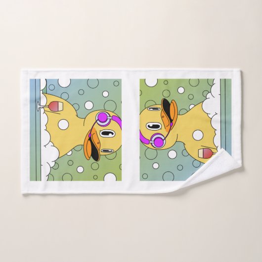 Grappige eend handdoek (Handdoek)