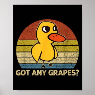 Grappige Eend Heeft Iets Gs Grafisch Zomer Humor E Poster