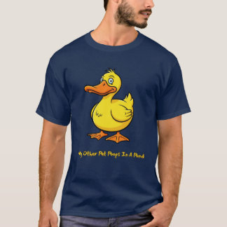 Grappige eend huisdier 'Mijn andere huisdier poept T-shirt