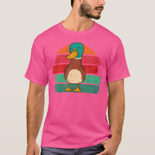 Grappige eend in het bos op jacht eenden t-shirt