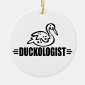 Grappige Eend Keramisch Ornament (Voorkant)