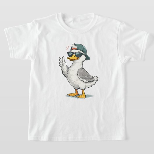 Grappige Eend Kinderen T-shirt (Laagn)