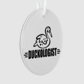 Grappige eend liefhebber ornament (voorkant)