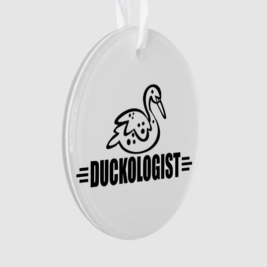 Grappige eend liefhebber ornament (voorkant)