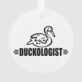 Grappige eend liefhebber ornament (achterkant)