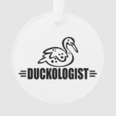 Grappige eend liefhebber ornament (voorkant)