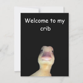 Grappige Eend Meme: Welkom in Mijn Huis Eend Briefkaart