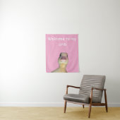 Grappige Eend Meme: Welkom in Mijn Huis Eend Wandkleed (In situ)