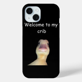 Grappige Eend Meme – “Welkom in Mijn Huis” Schatti iPhone 15 Case