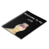 Grappige Eend Meme – “Welkom in Mijn Huis” Schatti Notitieboek (Linkerzijde)