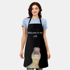 Grappige Eend Meme – “Welkom in Mijn Huis” Schatti Schort