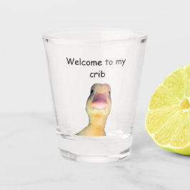 Grappige Eend Meme – “Welkom in Mijn Huis” Schatti Shot Glas