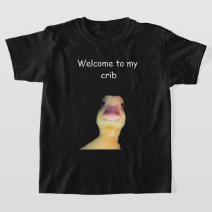 Grappige Eend Meme – “Welkom in Mijn Huis” Schatti T-shirt