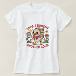 Grappige Eend met Boeken – Cadeau voor Boekliefheb T-shirt