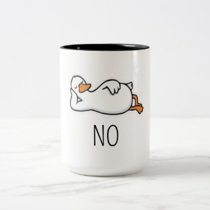 Grappige Eend Mok "Nee" Moppertje Baby Eend Koff