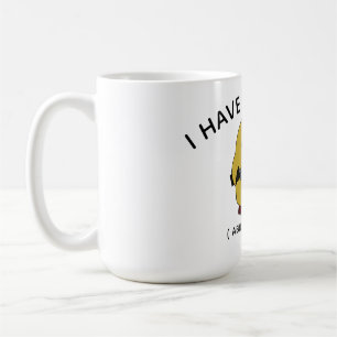 Grappige eend mok quote ontwerp