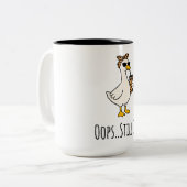 Grappige Eend "Oeps, Toch Schattig" Mok – Schattig (Voorkant links)