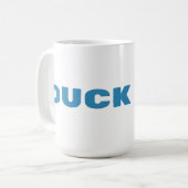 Grappige Eend Opdonderen Koffiemok (Voorkant links)