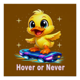 grappige eend perfect poster