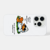 Grappige Eend Phonehoes iPhone Hoesje (Achterkant horizontaal)