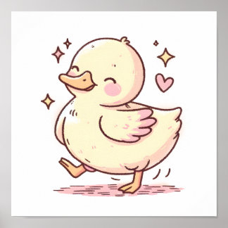 Grappige Eend Poster