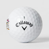 Grappige Eend Sarcasme Golfballen (Logo)