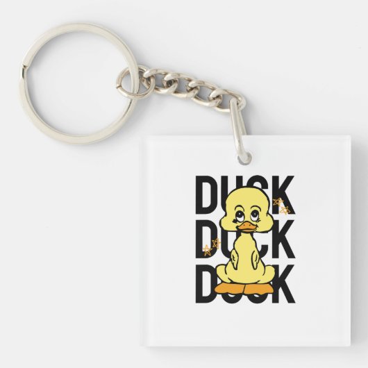 Grappige Eend Sleutelhanger (voorkant)