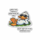 grappige eend stickers (Voorkant)