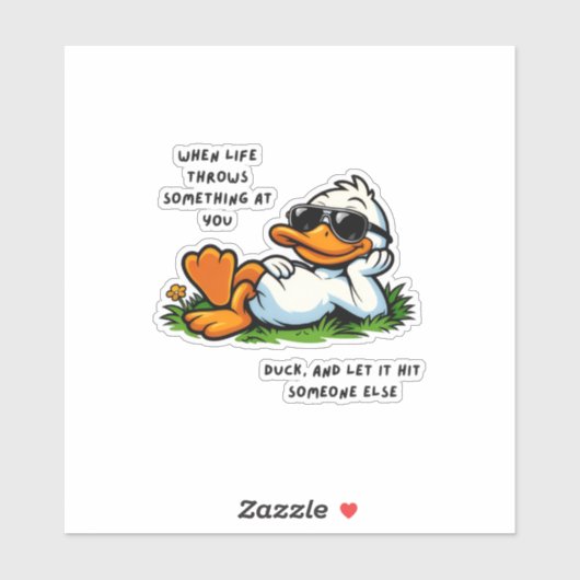 grappige eend stickers (Vel)