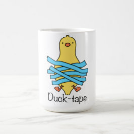 Grappige Eend Tape Grappige Uitdrukking Cute Eend  Koffiemok