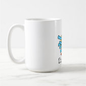 Grappige Eend Tape Grappige Uitdrukking Cute Eend  Koffiemok (Links)