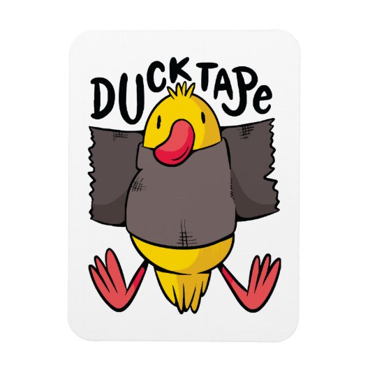 Grappige Eend Tape Magneet (Verticaal)