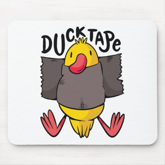 Grappige Eend Tape Muismat (Voorkant)