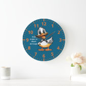 Grappige eend wandklok (Huis)