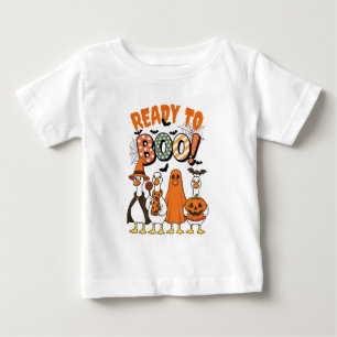 Grappige eenden klaar om Halloween te boeken