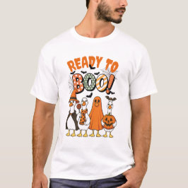 Grappige eenden klaar om Halloween te boeken T-shirt