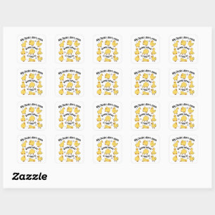 Grappige Eenden Sarcasme Vierkante Sticker