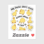Grappige eenden sarcastisch sticker (Vel)